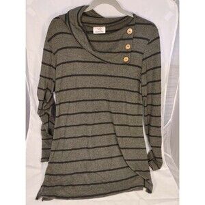 Vanilla Bay Sweater Womens Large Stripes Long